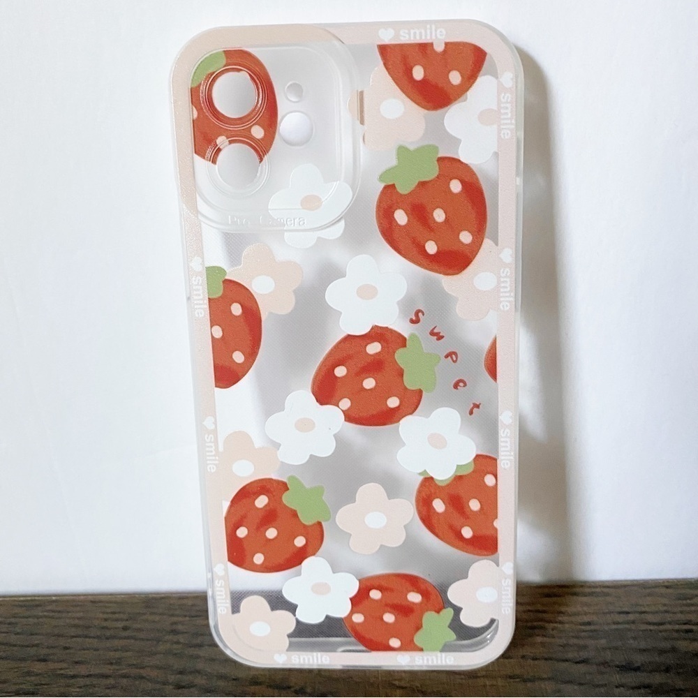 Strawberry Flower iPhone 12 Phone Case